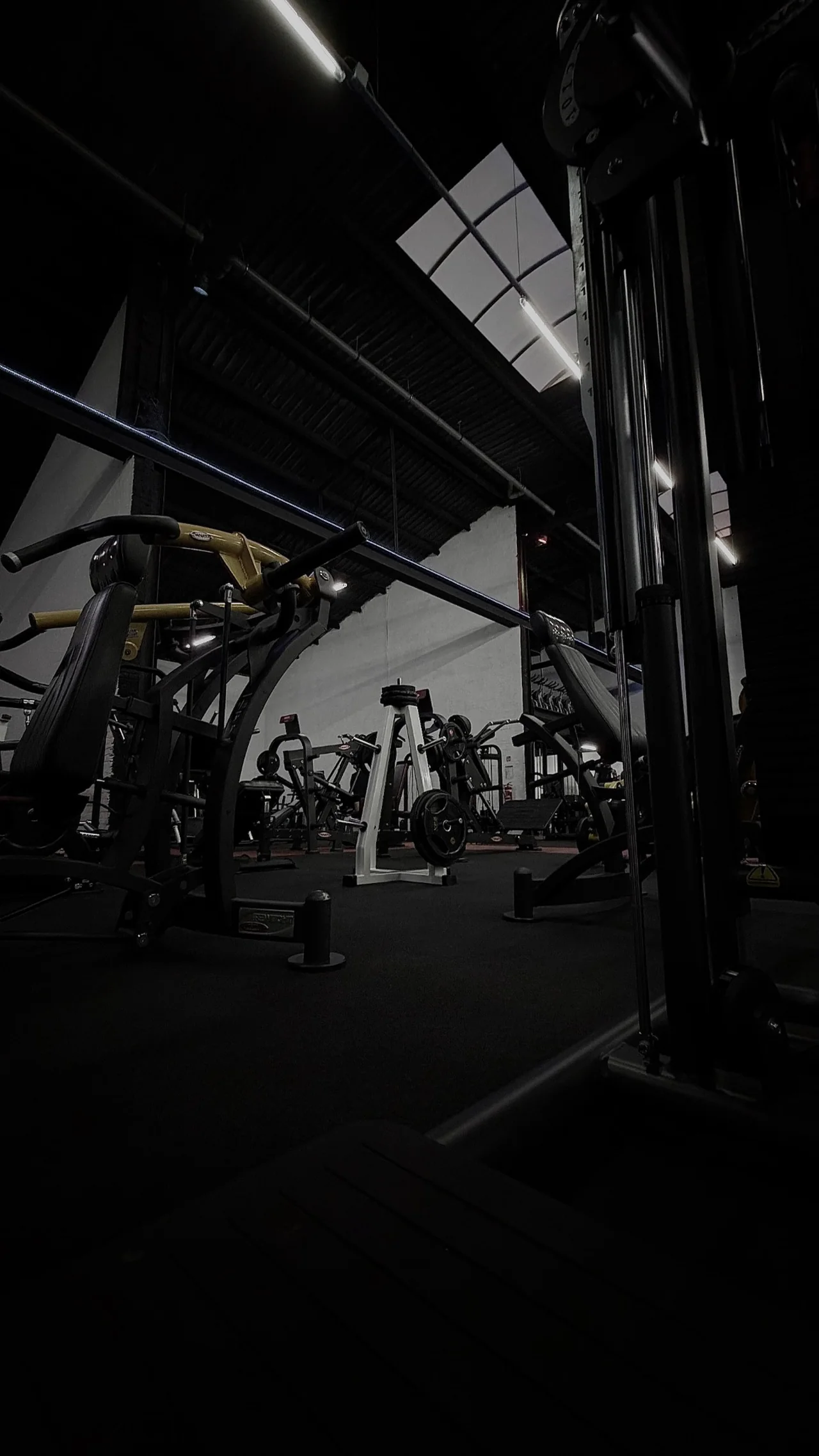 Een rustige sportschool